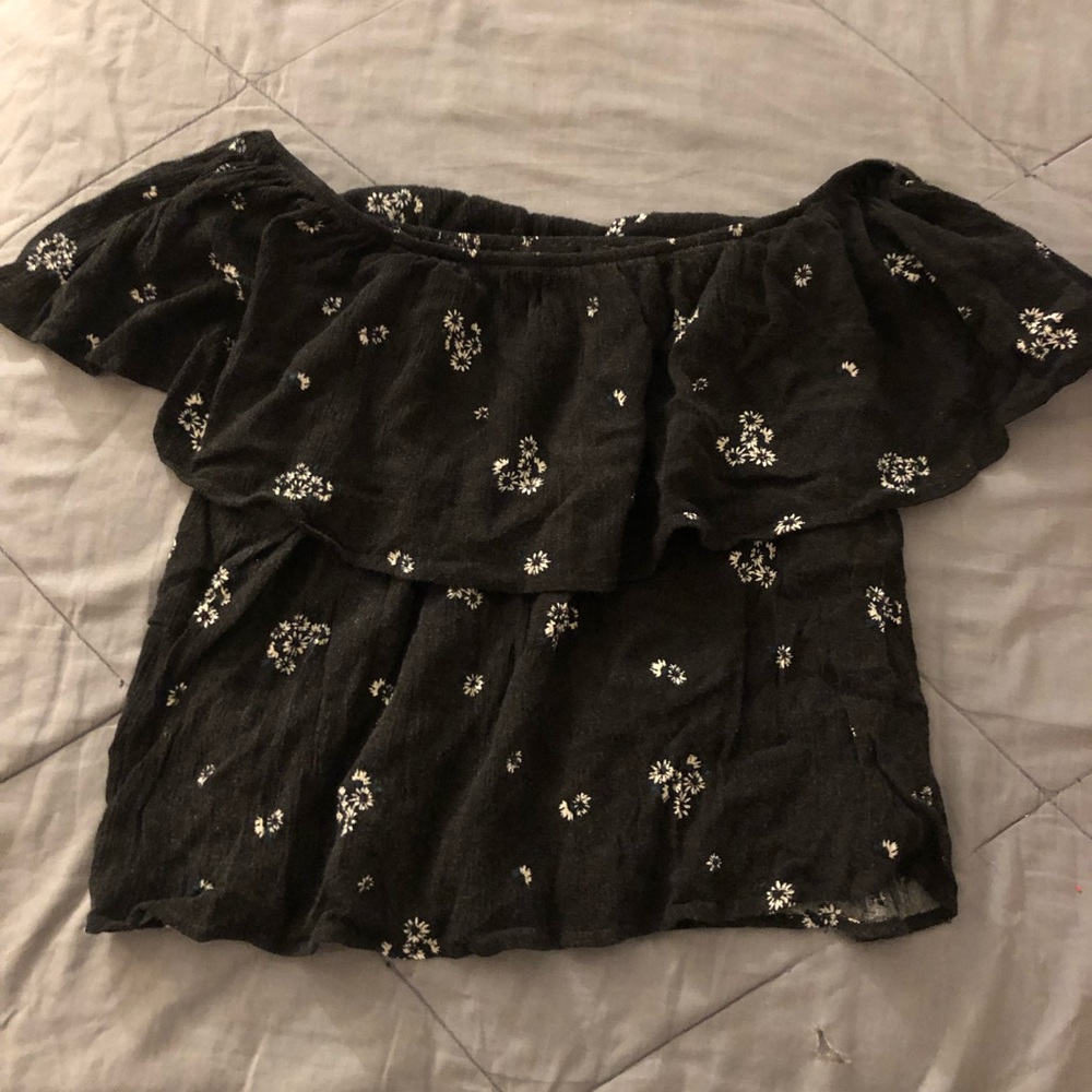 Floral printed off the shoulder top